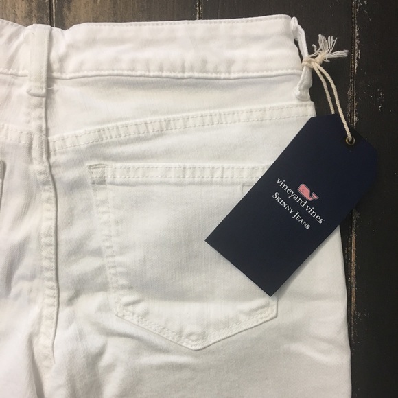 VINEYARD VINES STRETCHY WHITE SKINNY JEANS - Picture 6 of 8